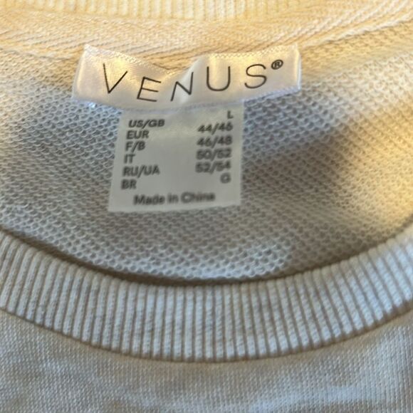 VENUS Womens Love Yourself Sweatshirts, Off White, Size Large, New with bag - Picture 5 of 8
